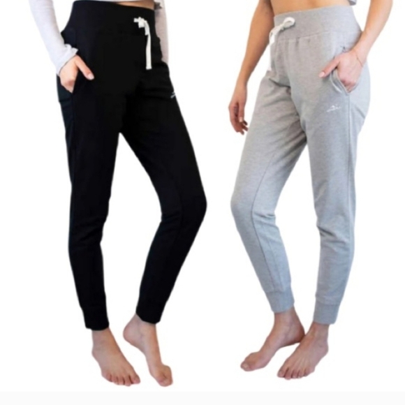 O'Neill Women's Lounge Pants 2 Pack Joggers Size Small Grey Black Casual Pant - Picture 2 of 9